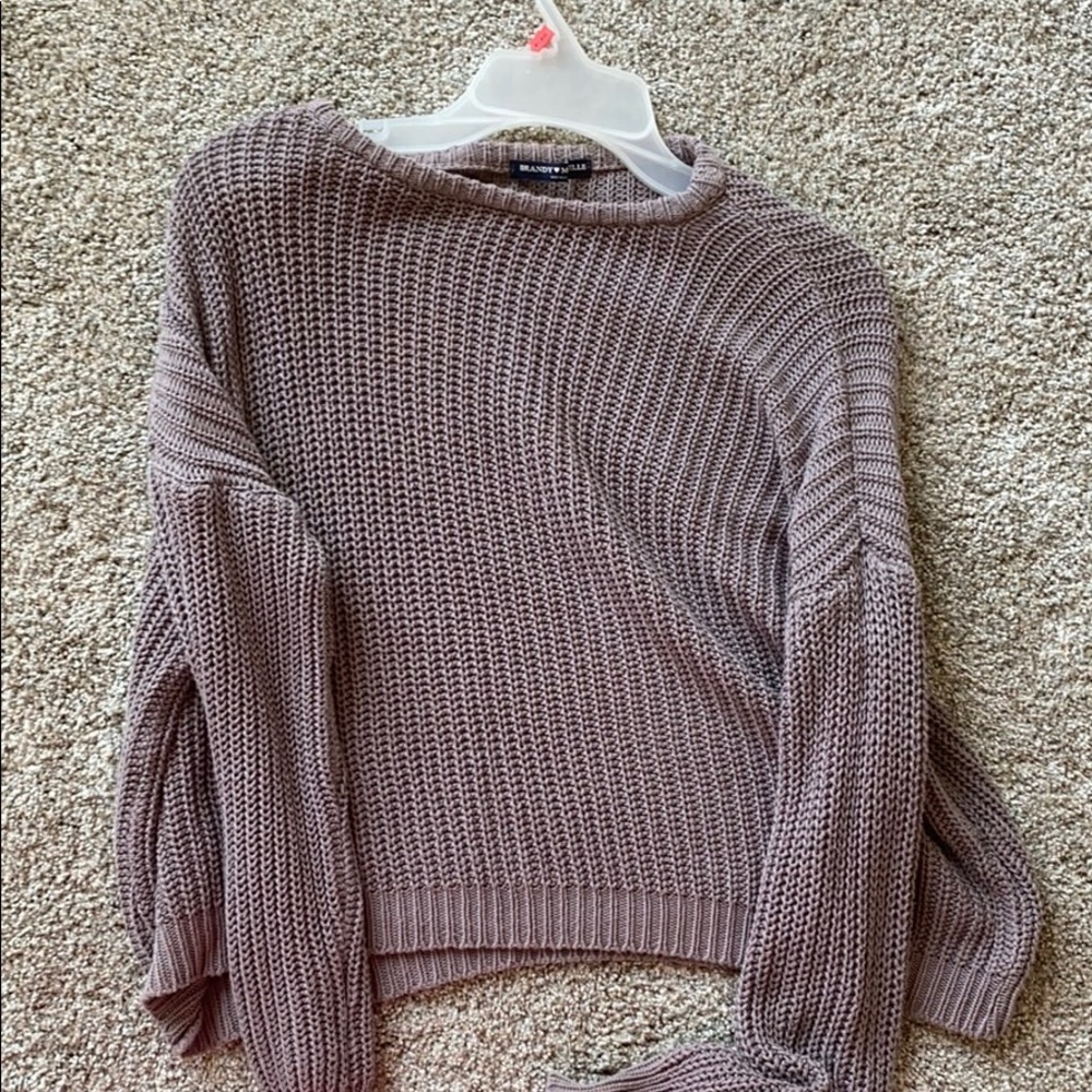 brandy melville soft light purple sweater